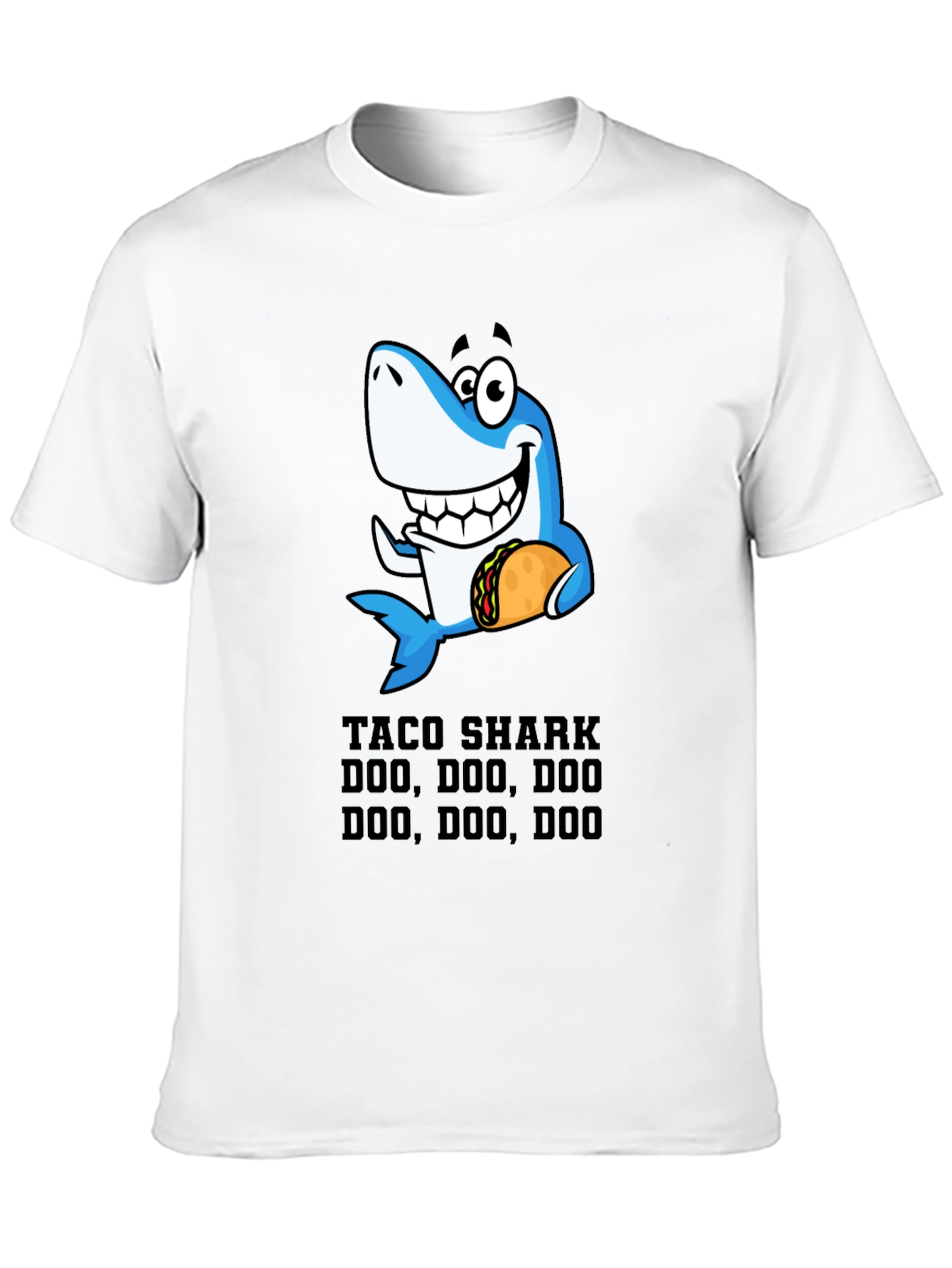 Taco Shark Doo Doo Funny Graphic Tee
