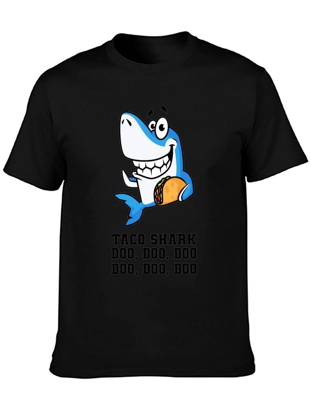 Taco Shark Doo Doo Funny Graphic Tee