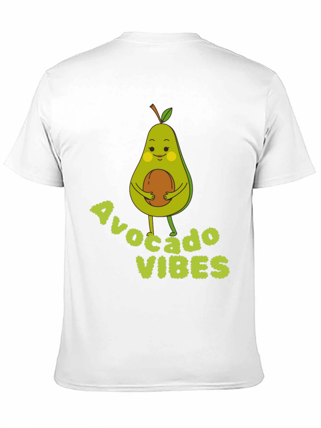 Avocado Vibes Graphic Tee - Soft Black Cotton T-Shirt