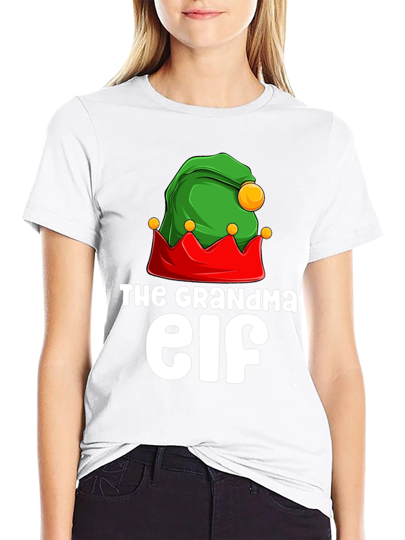 Grandma Elf Matching Christmas T-Shirt