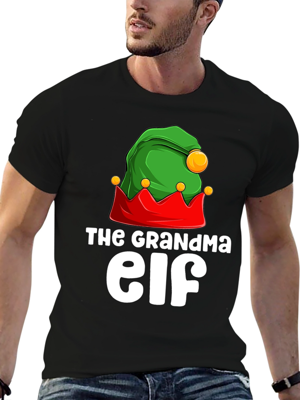 Grandma Elf Matching Christmas T-Shirt