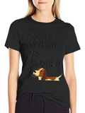 Funny Dog T-Shirt: Im Not Arguing Its Finished!