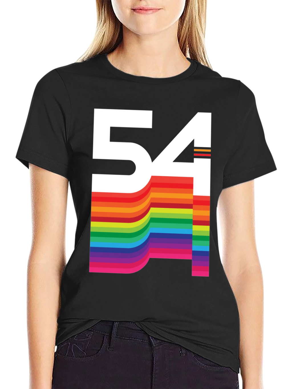 Retro Rainbow 54 Graphic Tee