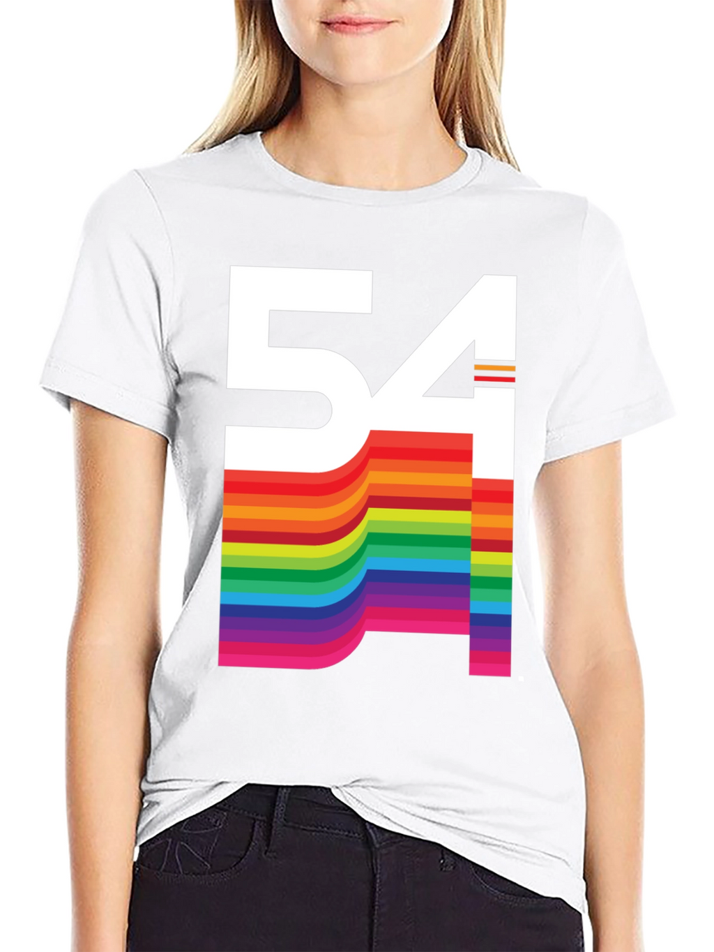 Retro Rainbow 54 Graphic Tee