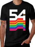 Retro Rainbow 54 Graphic Tee