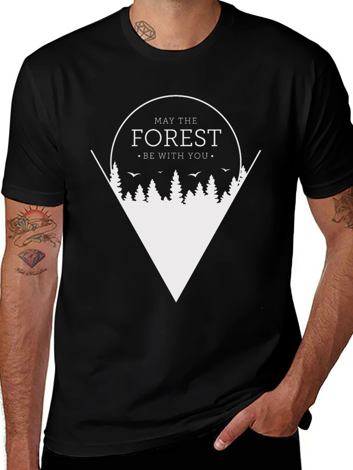 Forest Graphic Tee - May the Forest Be With You T-Shirt