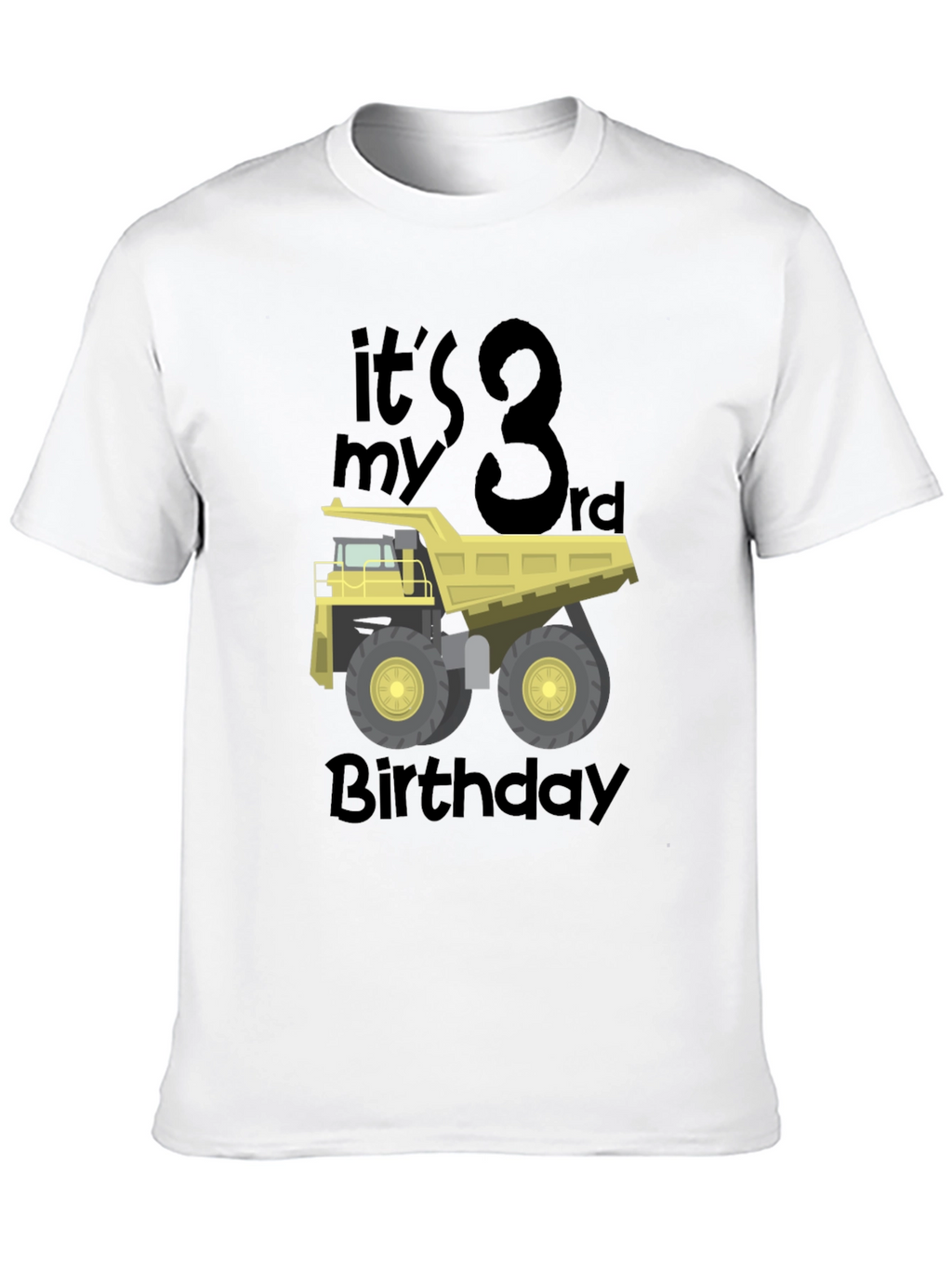 Its My 3rd Birthday Dump Truck T-Shirt