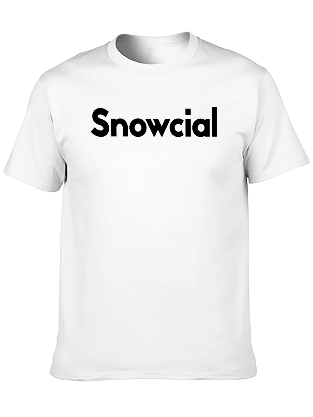 Snowcial Black T-Shirt
