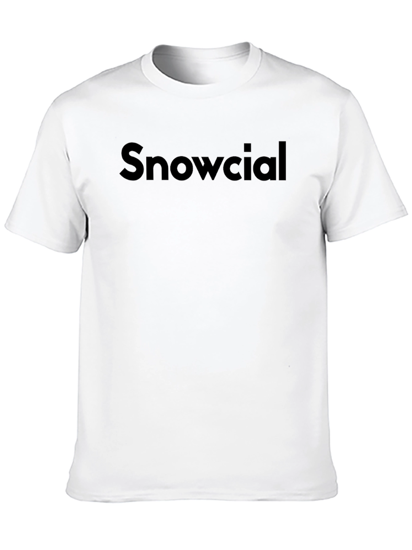 Snowcial Black T-Shirt