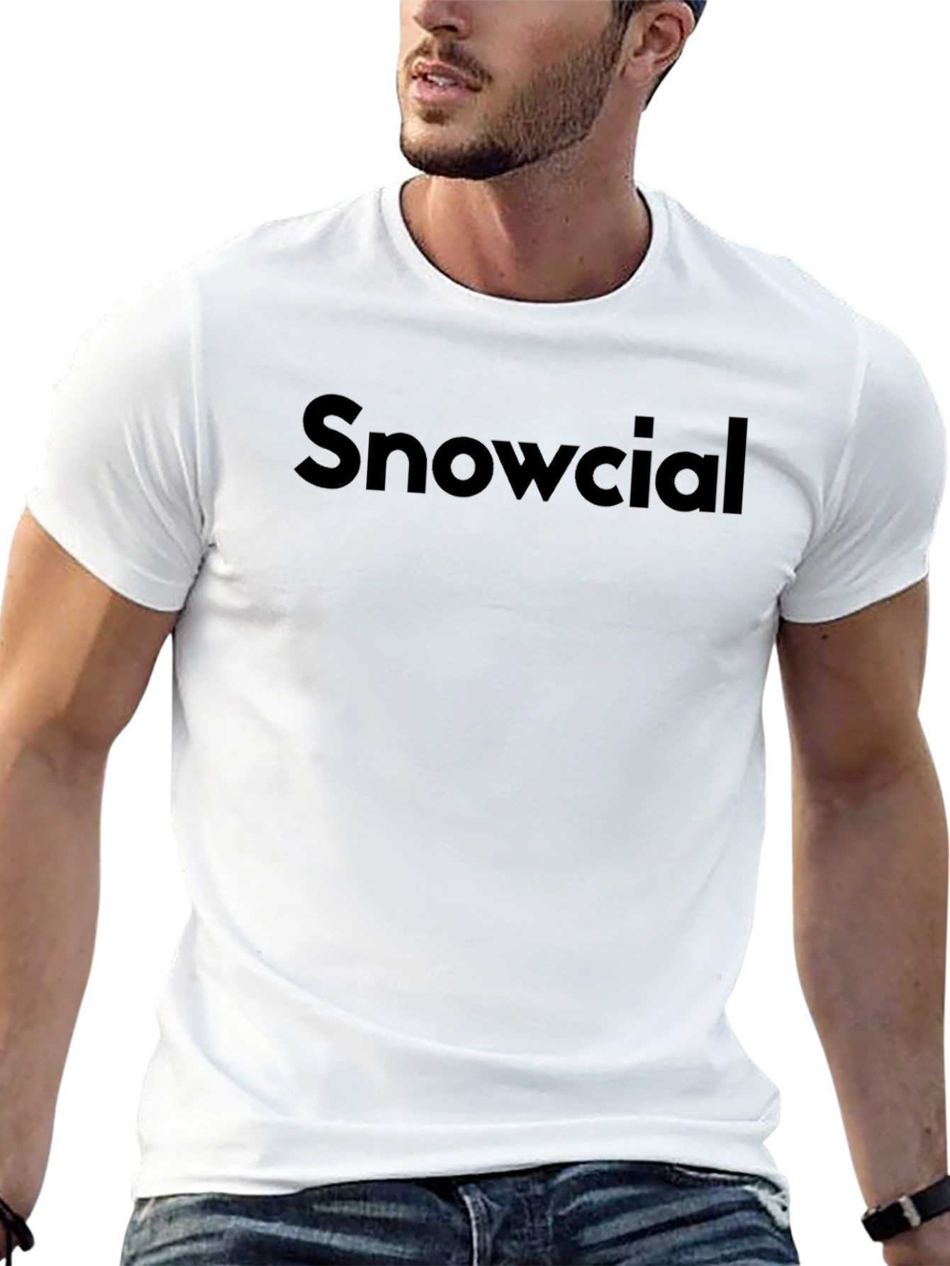 Snowcial Black T-Shirt