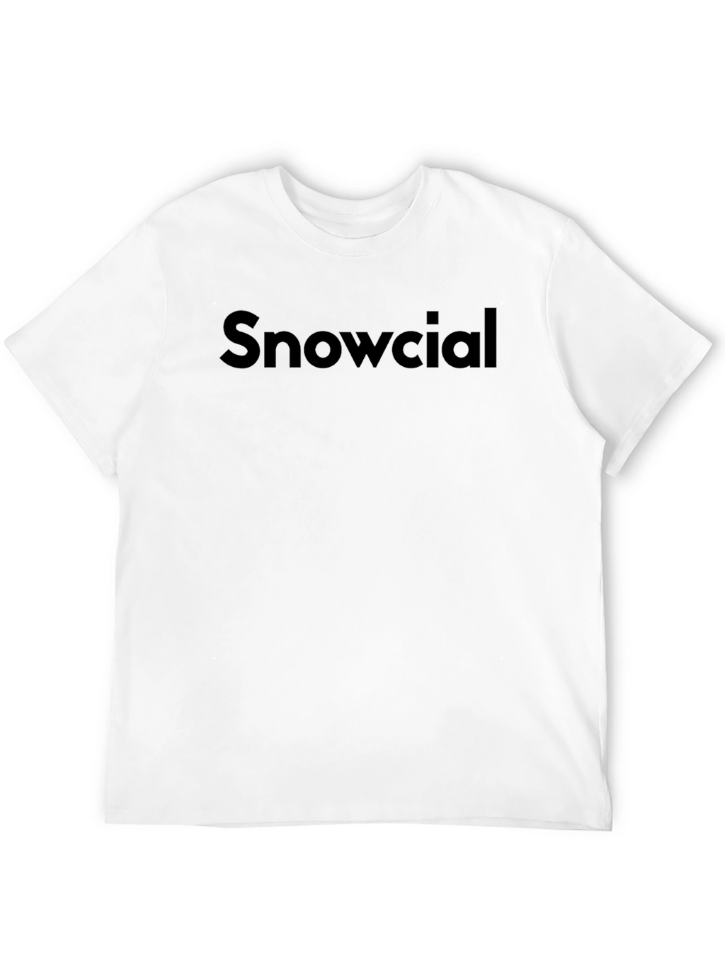 Snowcial Black T-Shirt