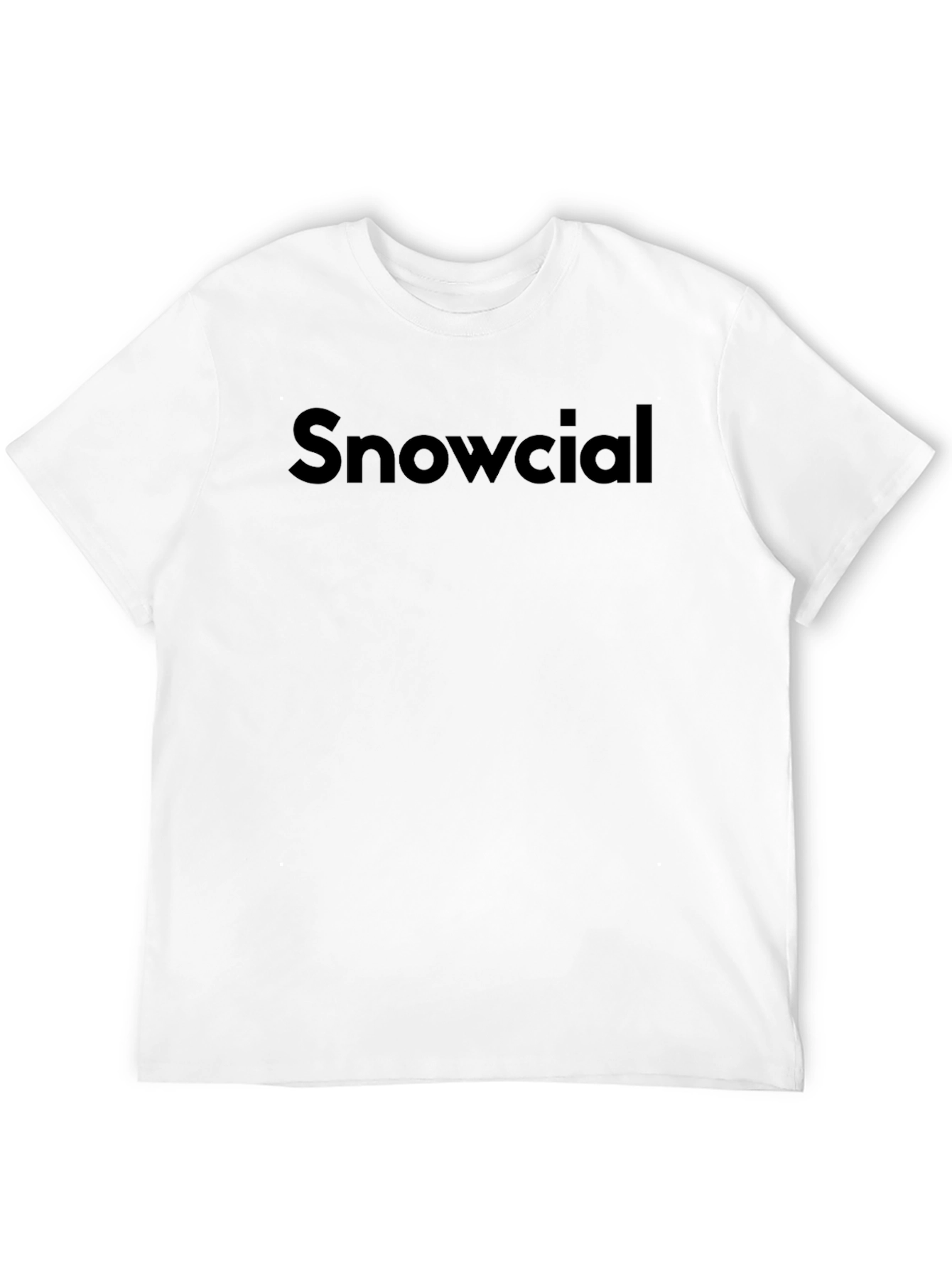 Snowcial Black T-Shirt