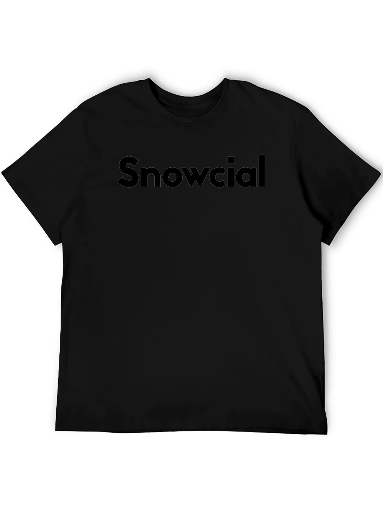 Snowcial Black T-Shirt