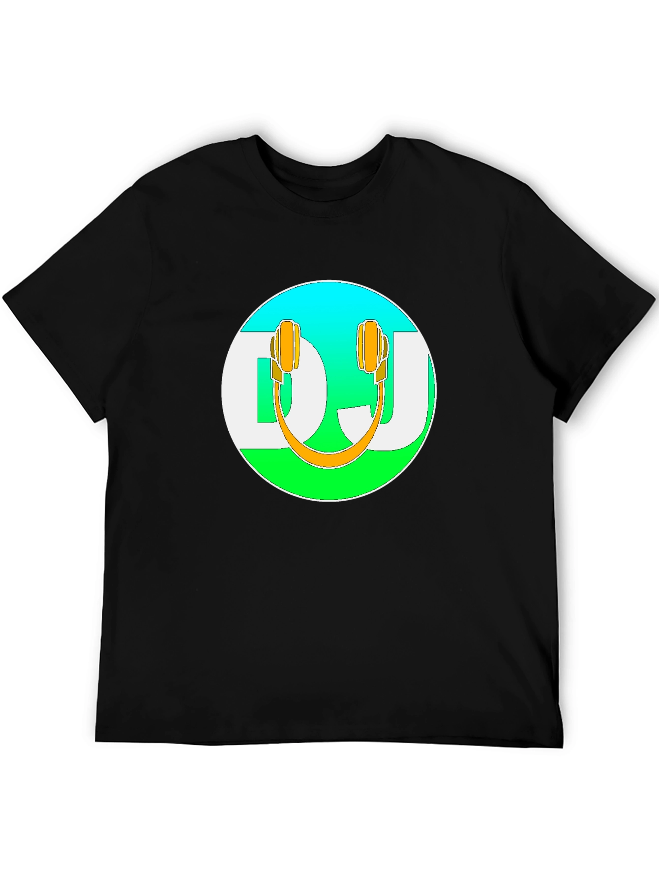 DJ Headphones Graphic Tee - Black