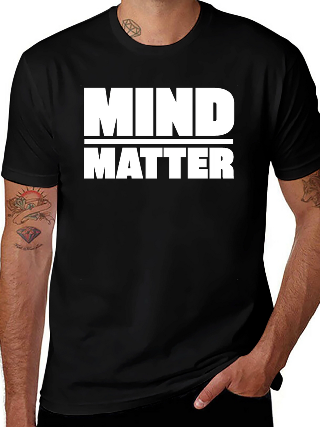 Mind Over Matter Graphic Tee - Black