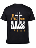 In Jesus Name I Play Piano Christian T-Shirt