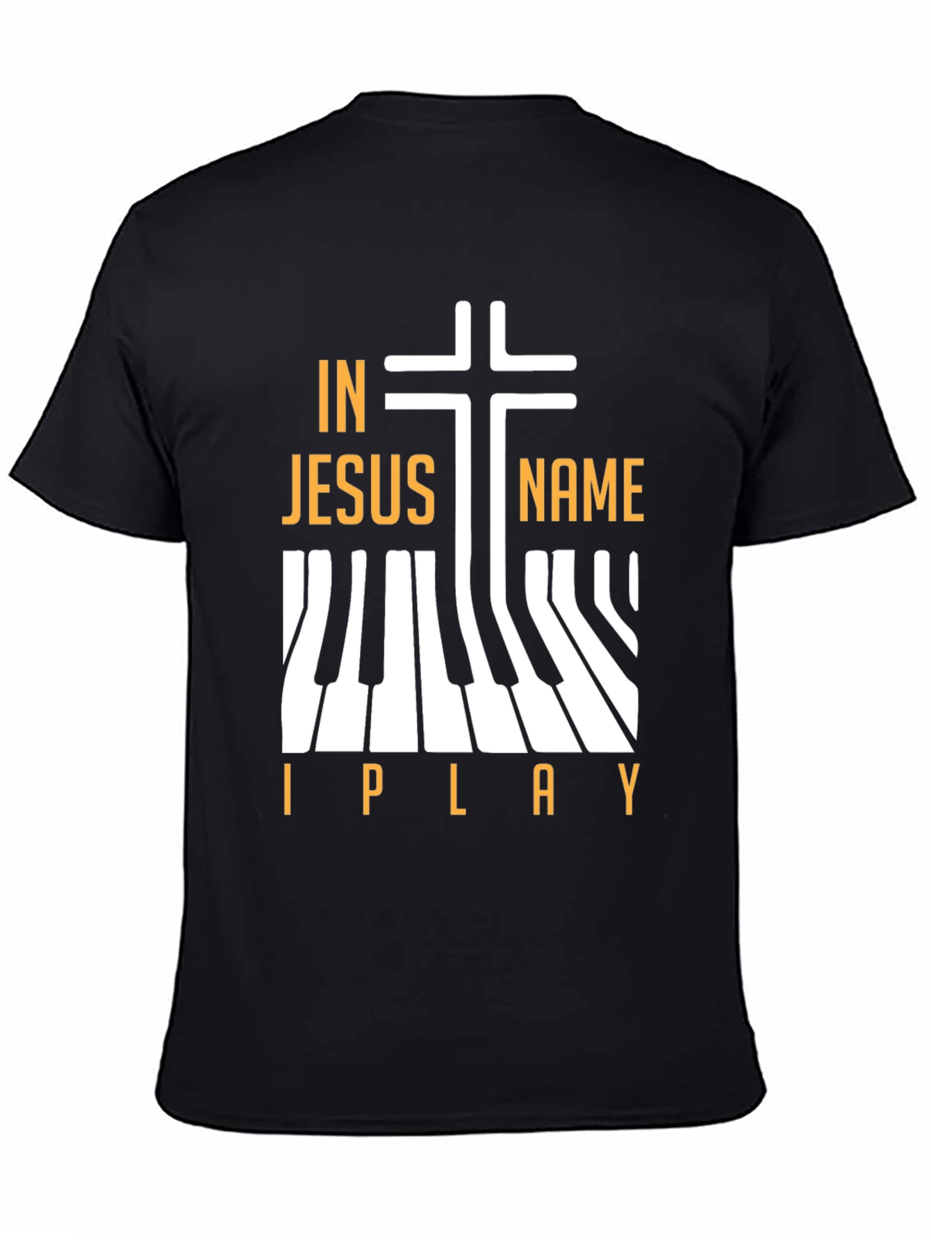 In Jesus Name I Play Piano Christian T-Shirt