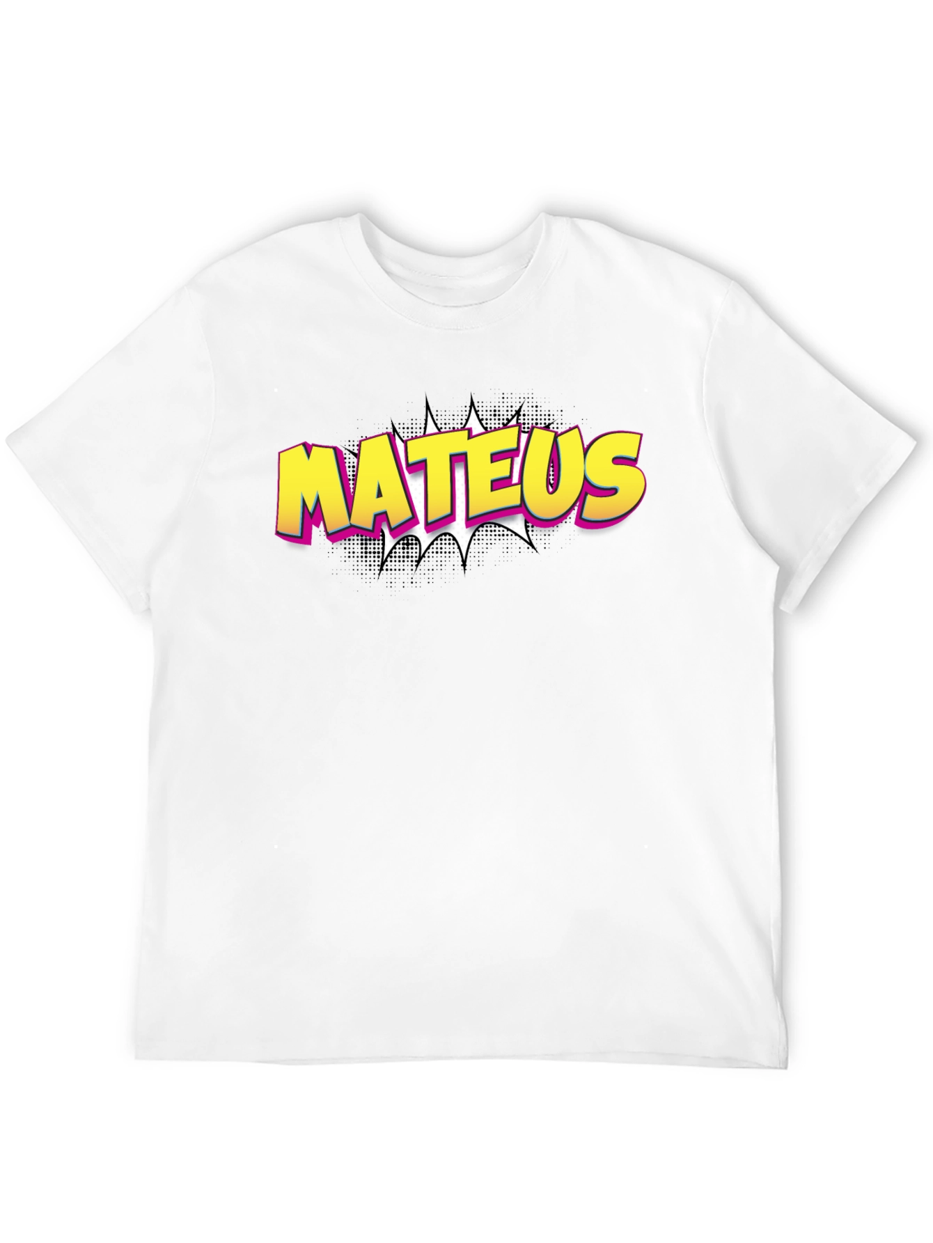 Mateus Comic Style Black T-Shirt