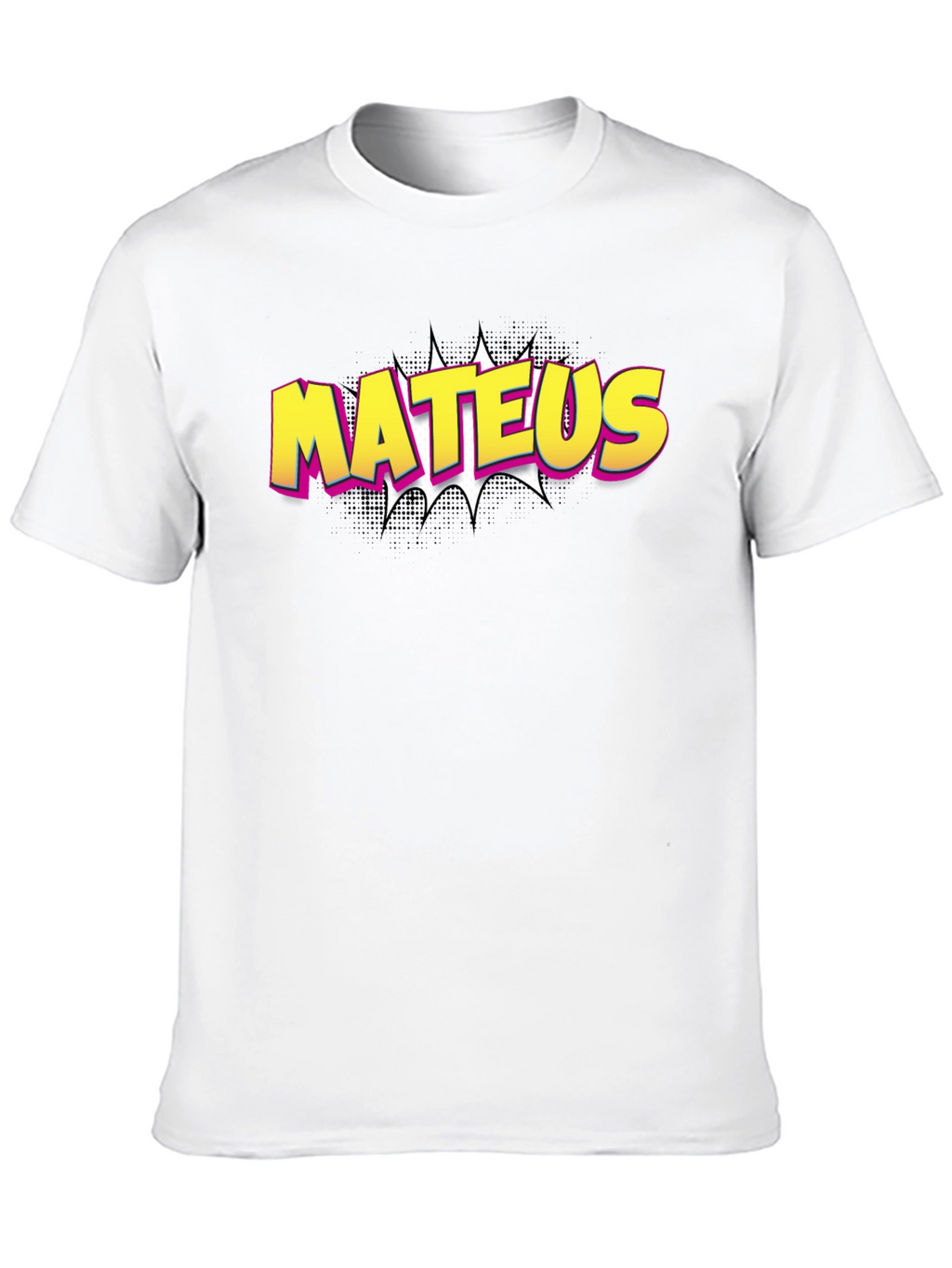 Mateus Comic Style Black T-Shirt