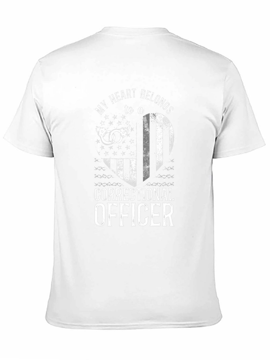 Correctional Officer Heart Graphic T-Shirt