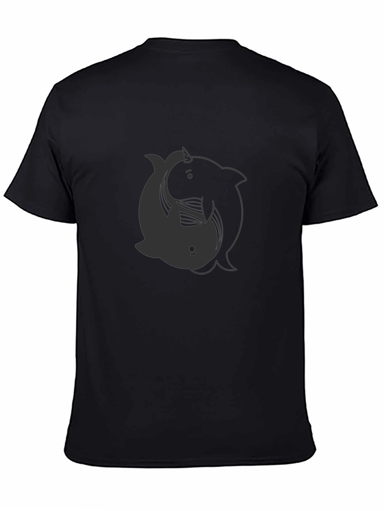 Yin Yang Narwhal T-Shirt - Dark Aesthetic