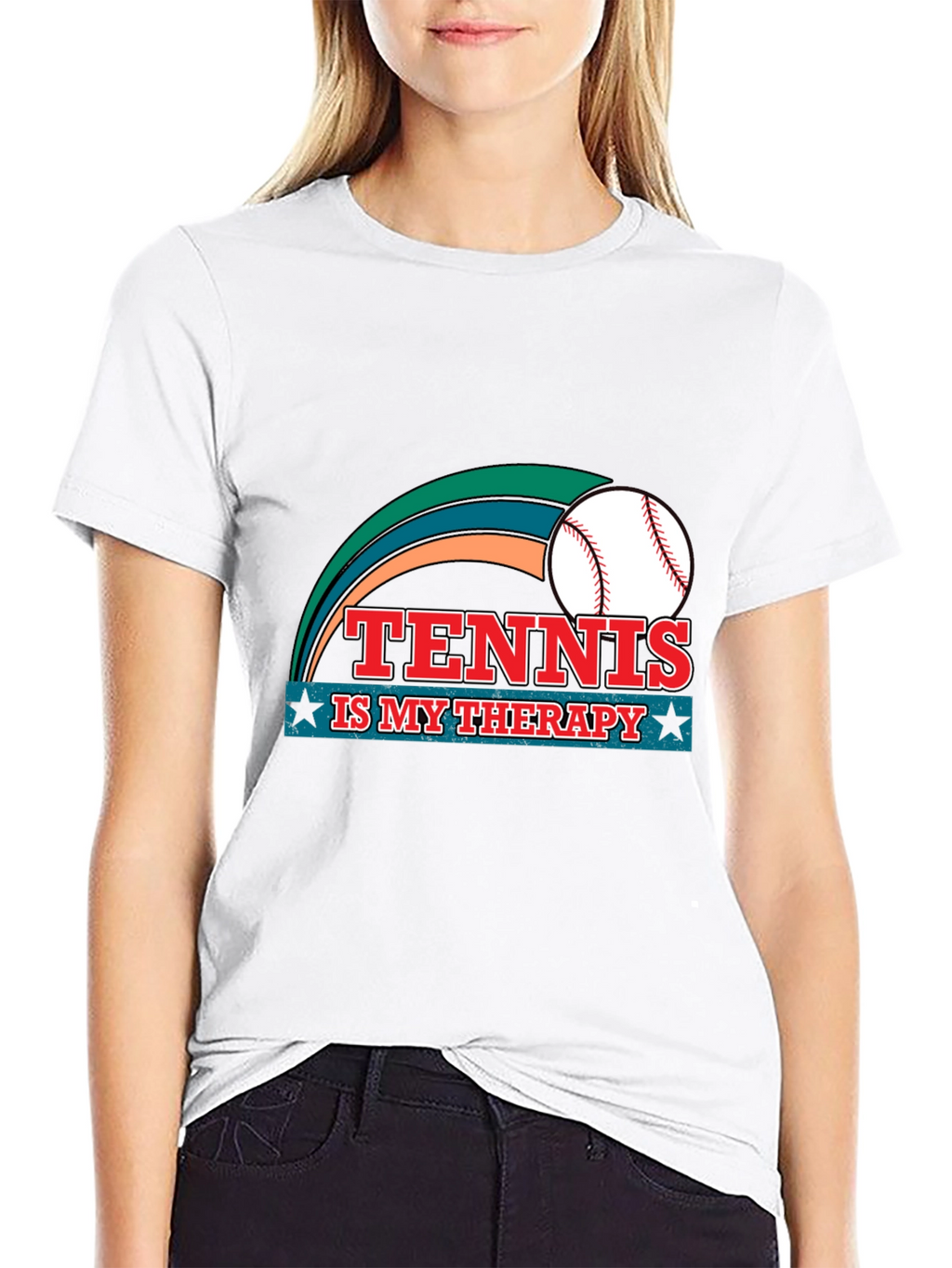 Tennis is My Therapy Graphic T-Shirt