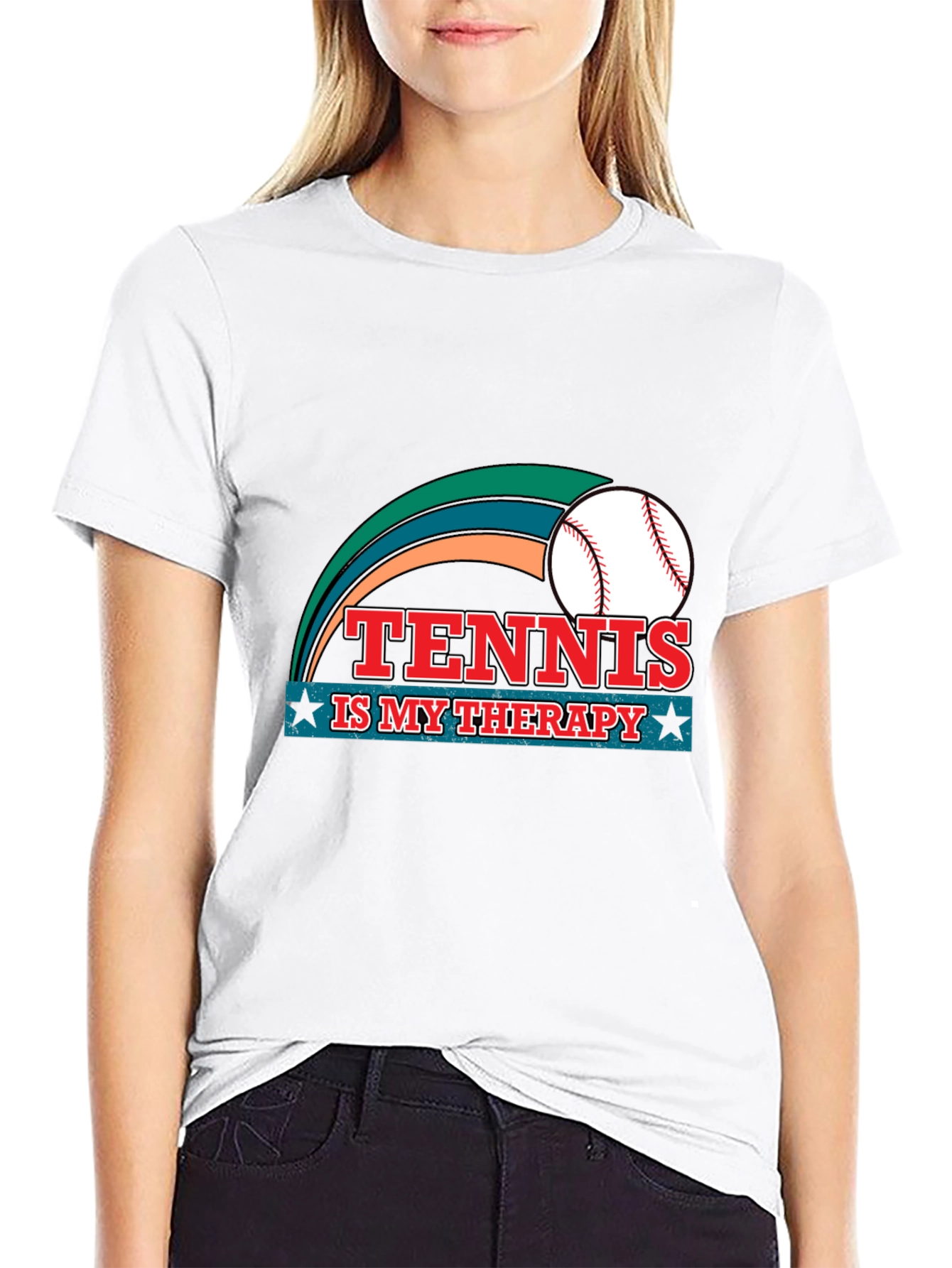 Tennis is My Therapy Graphic T-Shirt