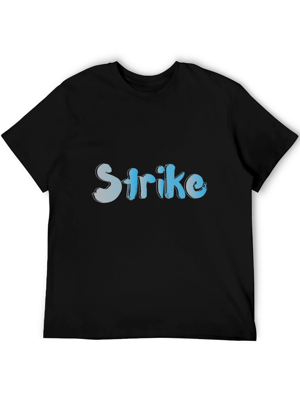 Strike Graphic Tee - Stylish Black Cotton T-Shirt