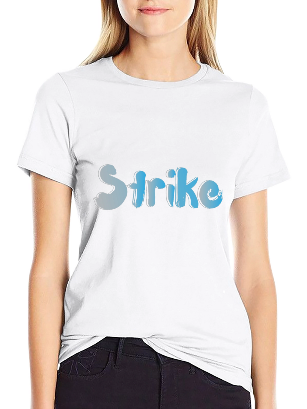 Strike Graphic Tee - Stylish Black Cotton T-Shirt