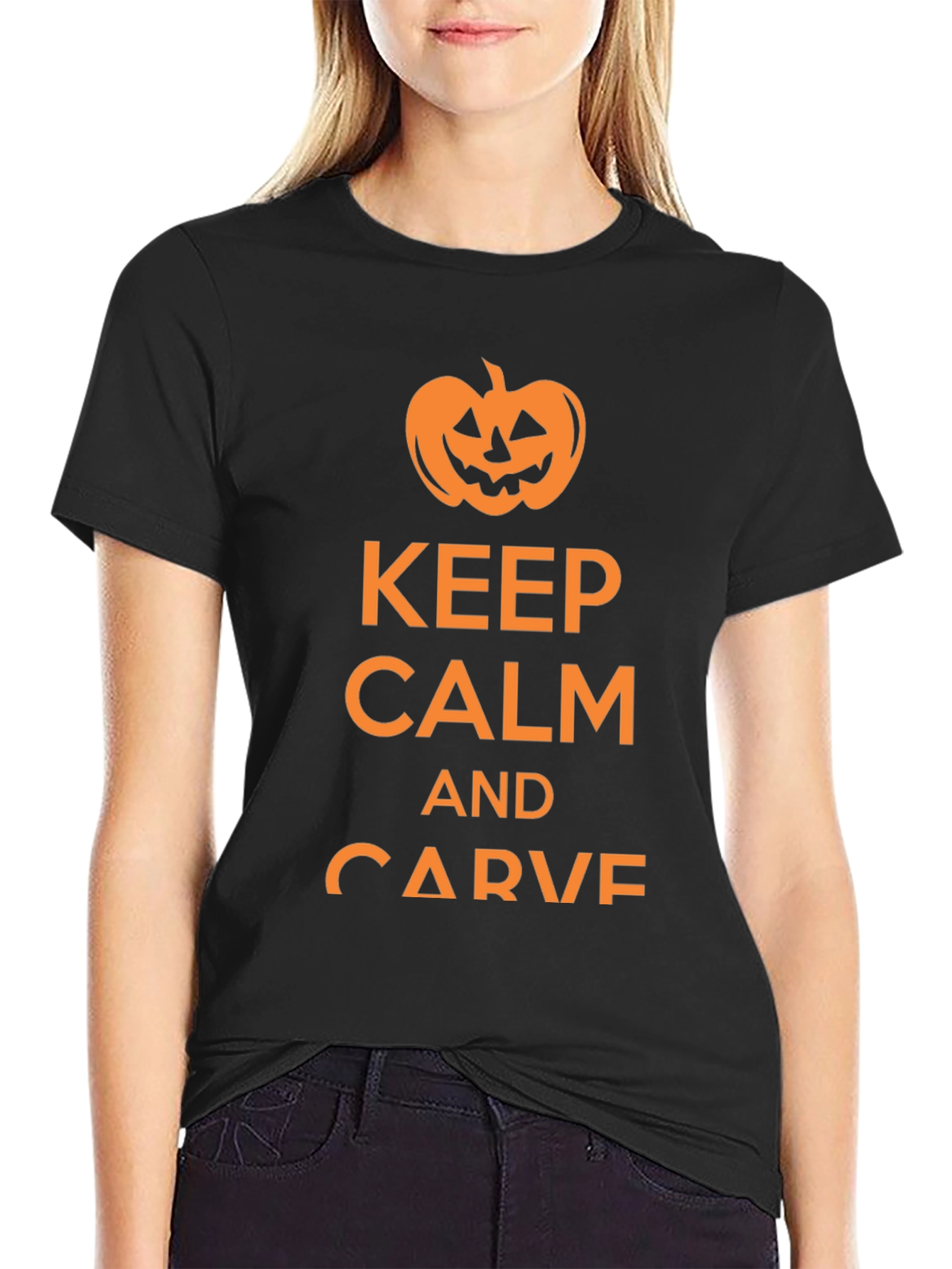 Keep Calm & Carve Halloween Tee