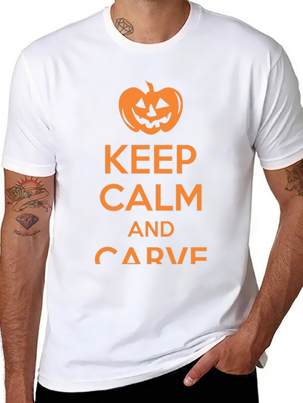 Keep Calm & Carve Halloween Tee