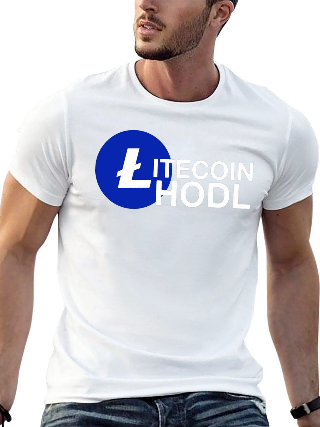 Litecoin HODL Crypto T-Shirt - Black