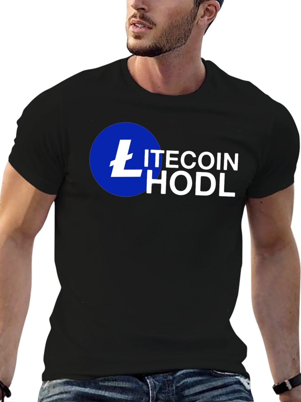 Litecoin HODL Crypto T-Shirt - Black