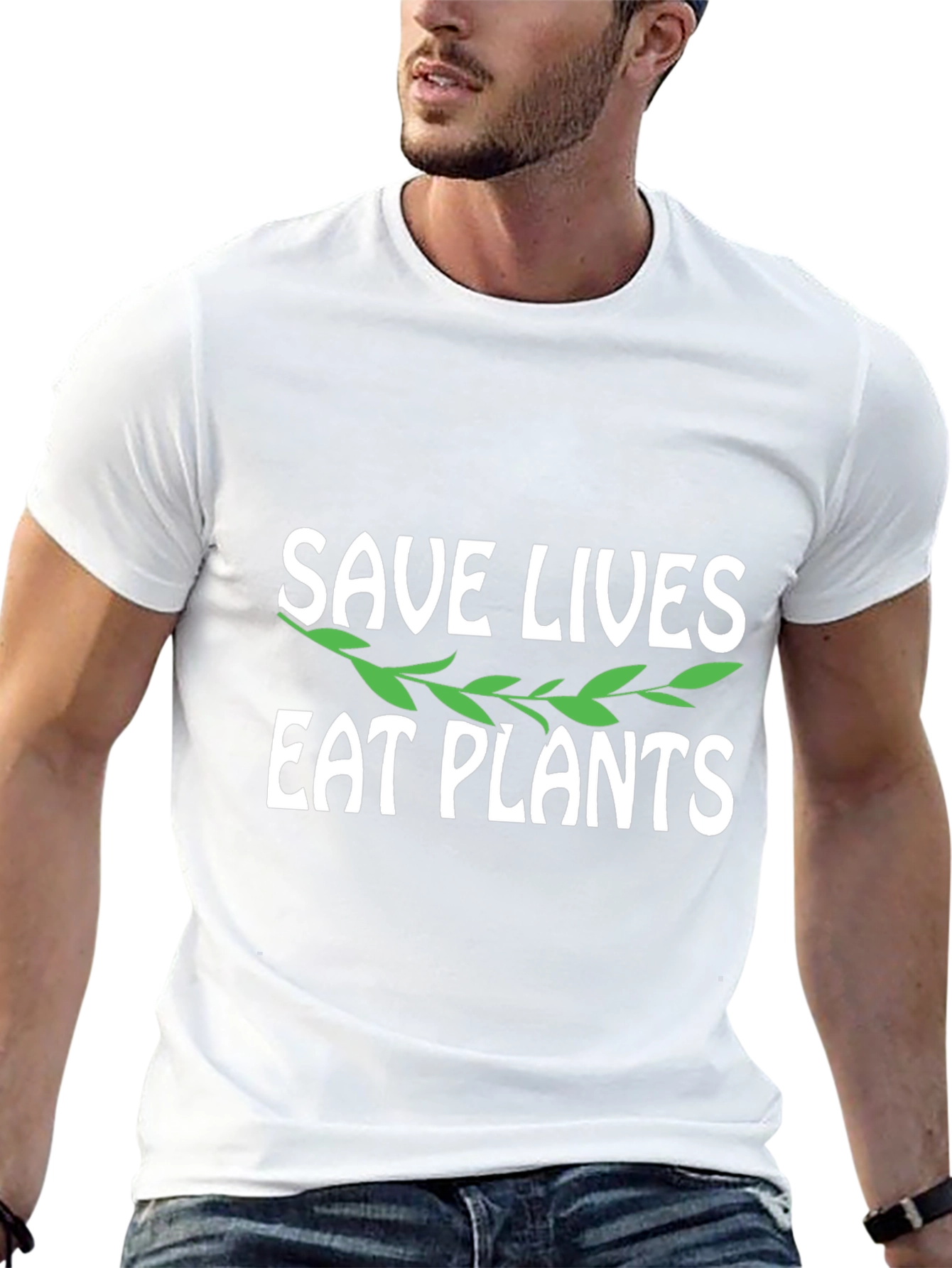 Save Lives Eat Plants Graphic Tee