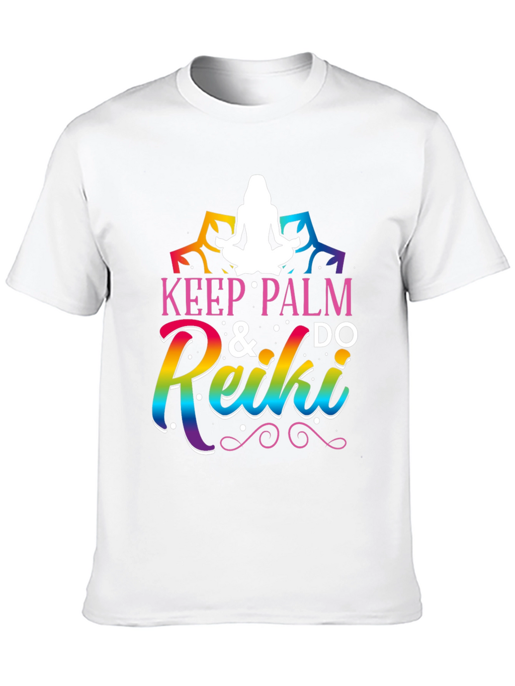 Keep Palm & Do Reiki Graphic Tee - Black