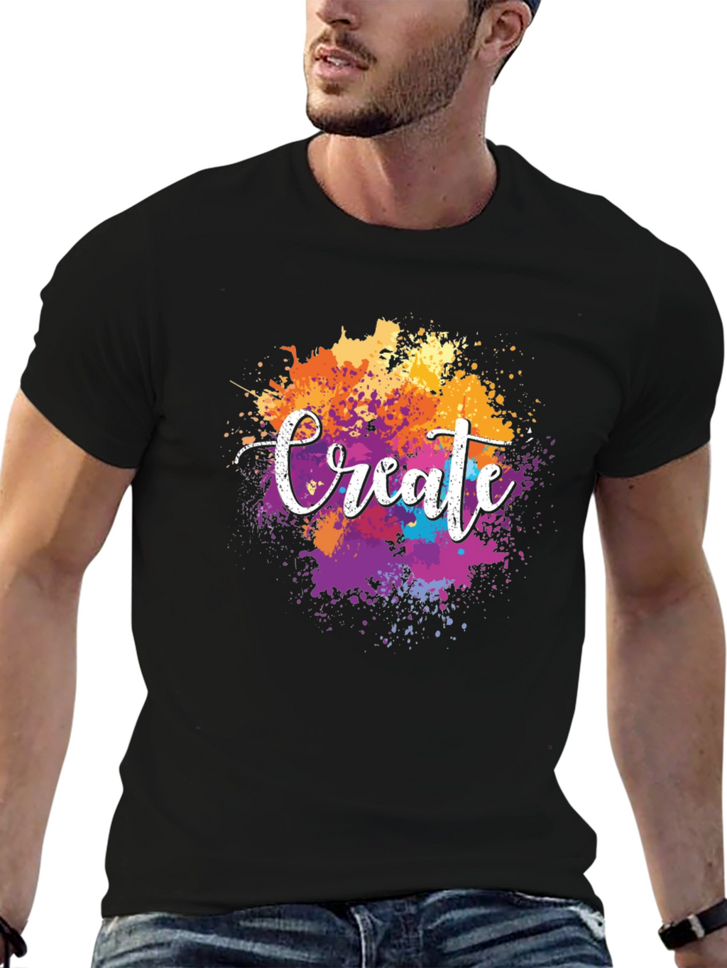 Create Splatter T-Shirt - Artistic Expression