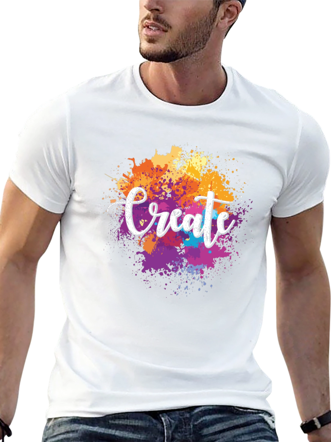 Create Splatter T-Shirt - Artistic Expression