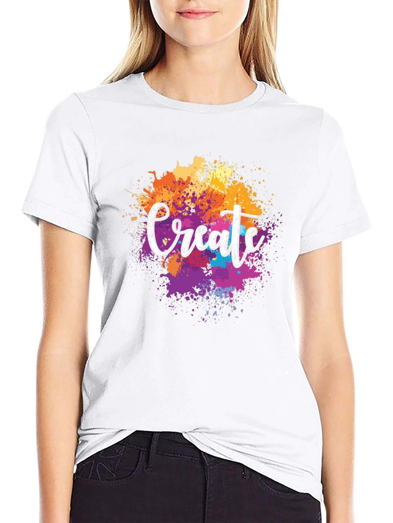 Create Splatter T-Shirt - Artistic Expression