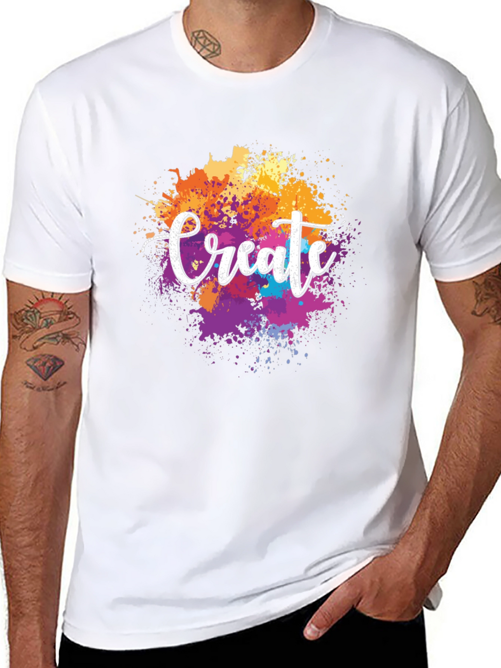 Create Splatter T-Shirt - Artistic Expression