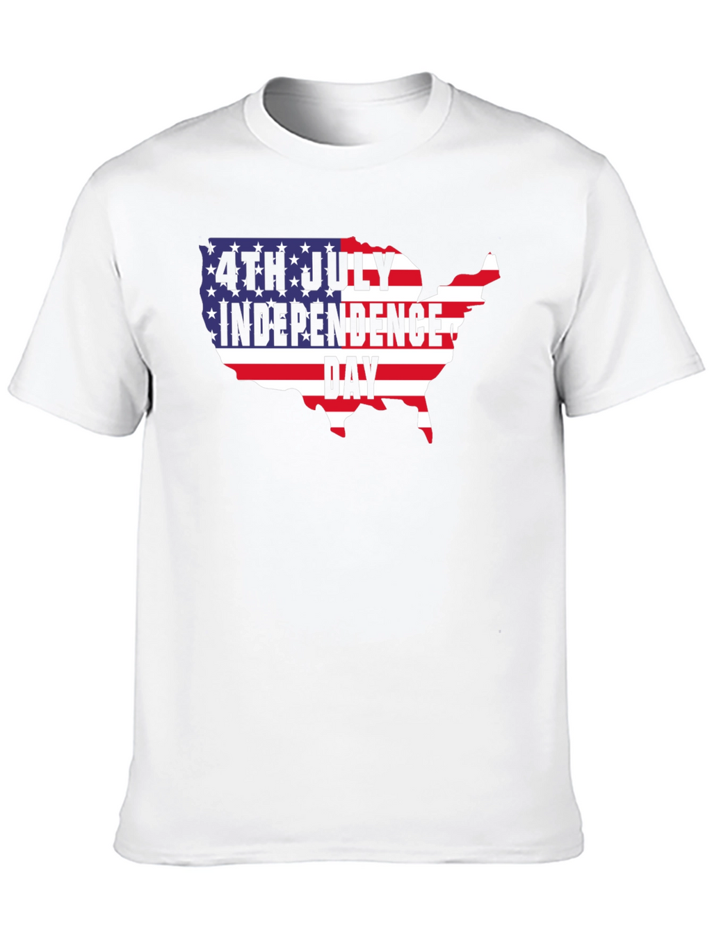 4th of July Independence Day USA Map T-Shirt