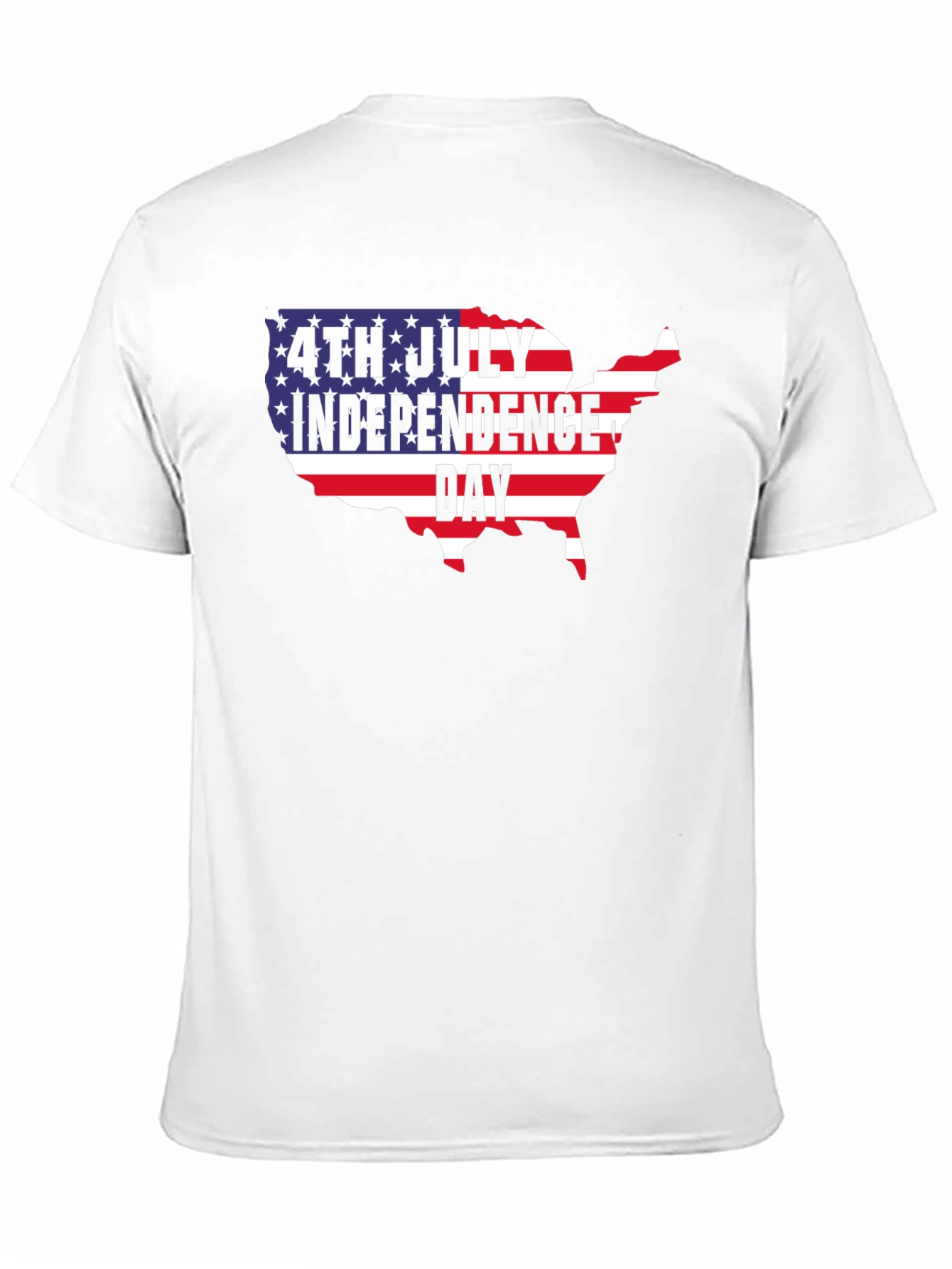 4th of July Independence Day USA Map T-Shirt