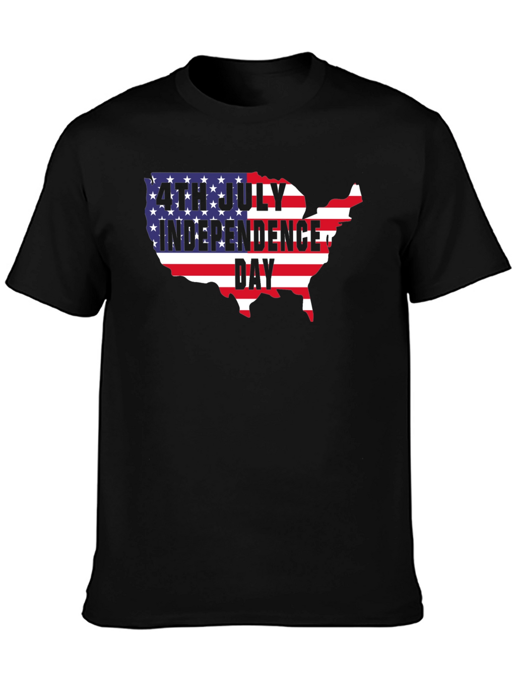 4th of July Independence Day USA Map T-Shirt