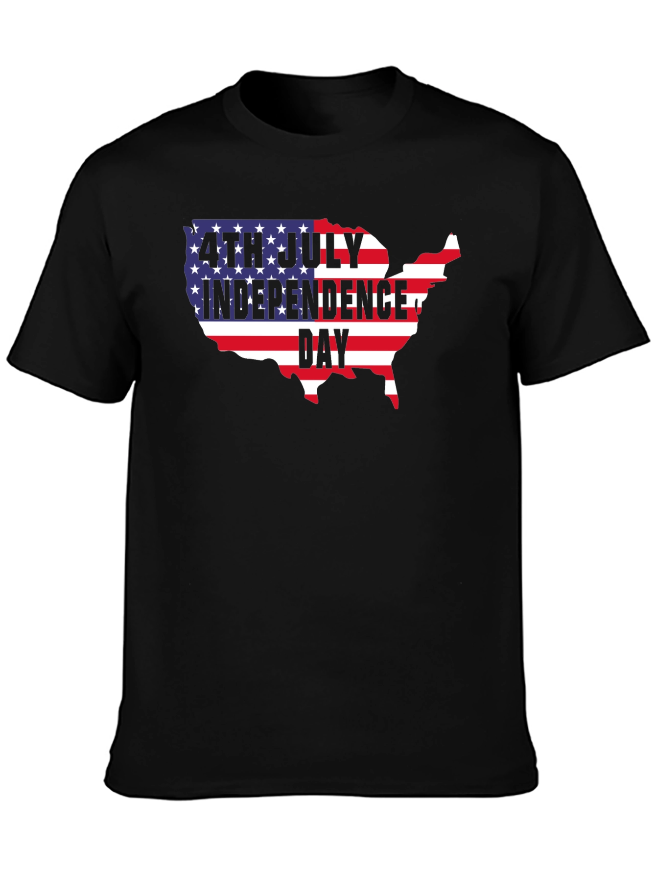 4th of July Independence Day USA Map T-Shirt