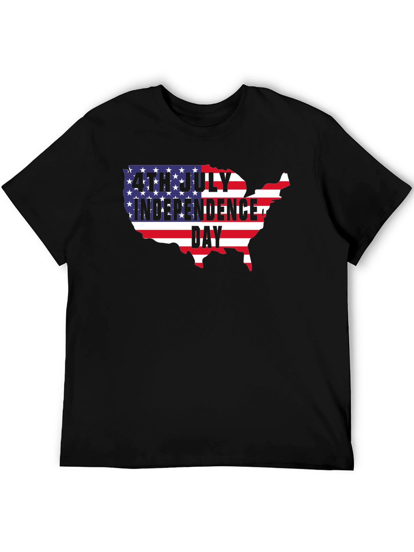 4th of July Independence Day USA Map T-Shirt
