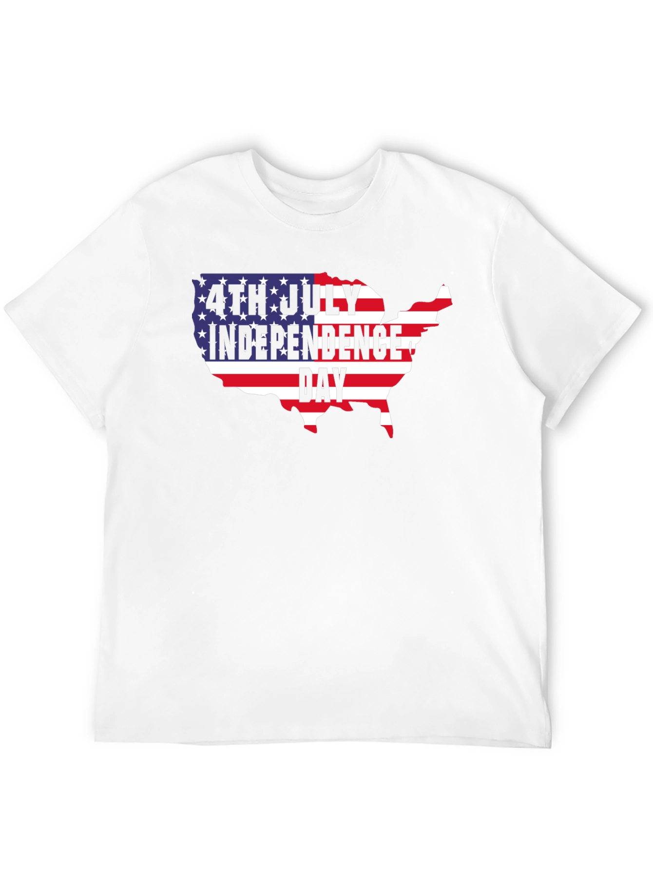 4th of July Independence Day USA Map T-Shirt