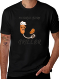 Natural Born Griller T-Shirt - Funny BBQ Design