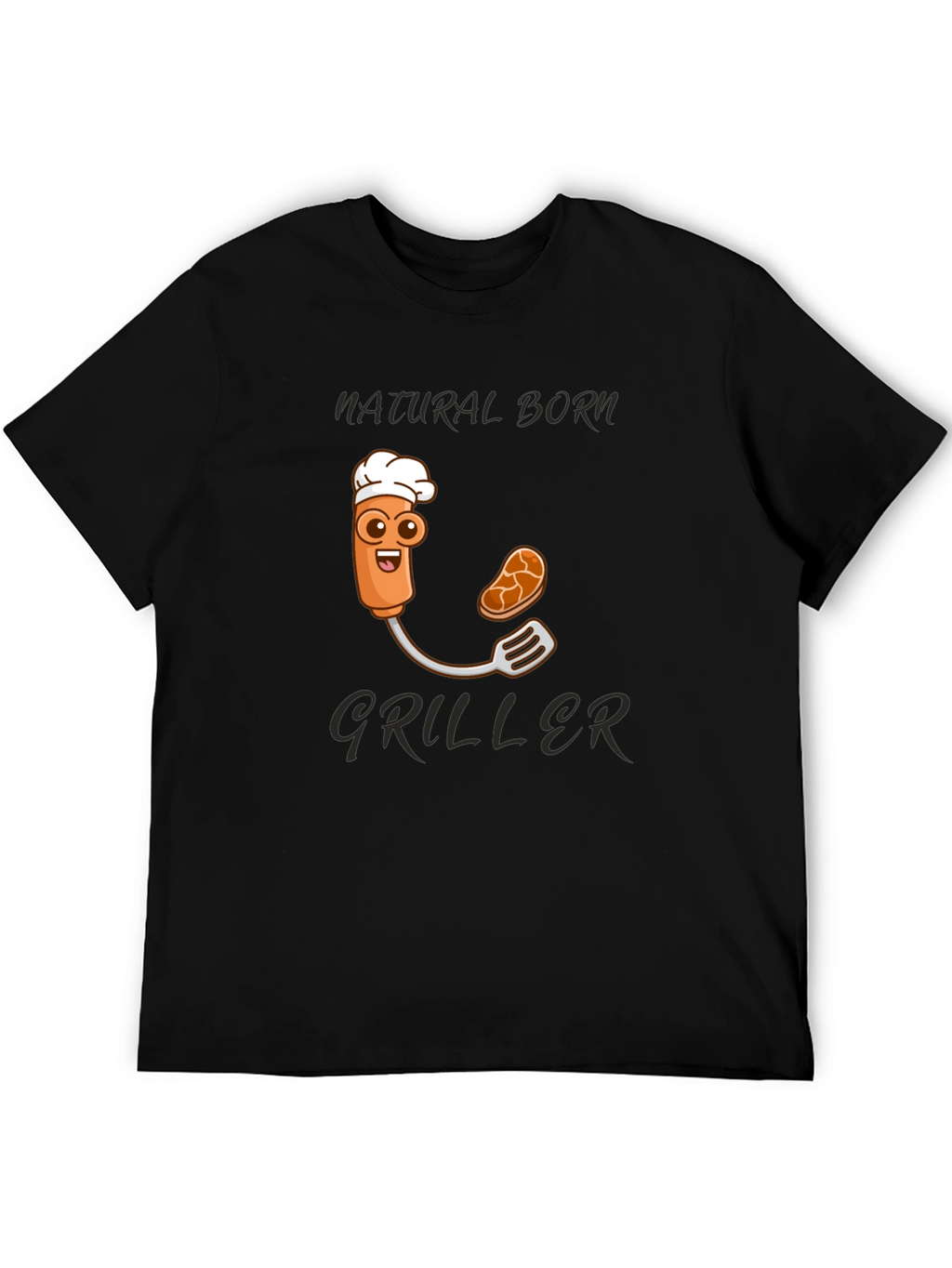 Natural Born Griller T-Shirt - Funny BBQ Design