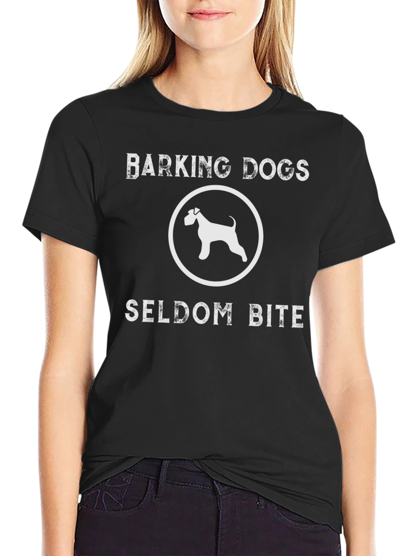 Barking Dogs Seldom Bite T-Shirt – Vintage Dog Lover Tee