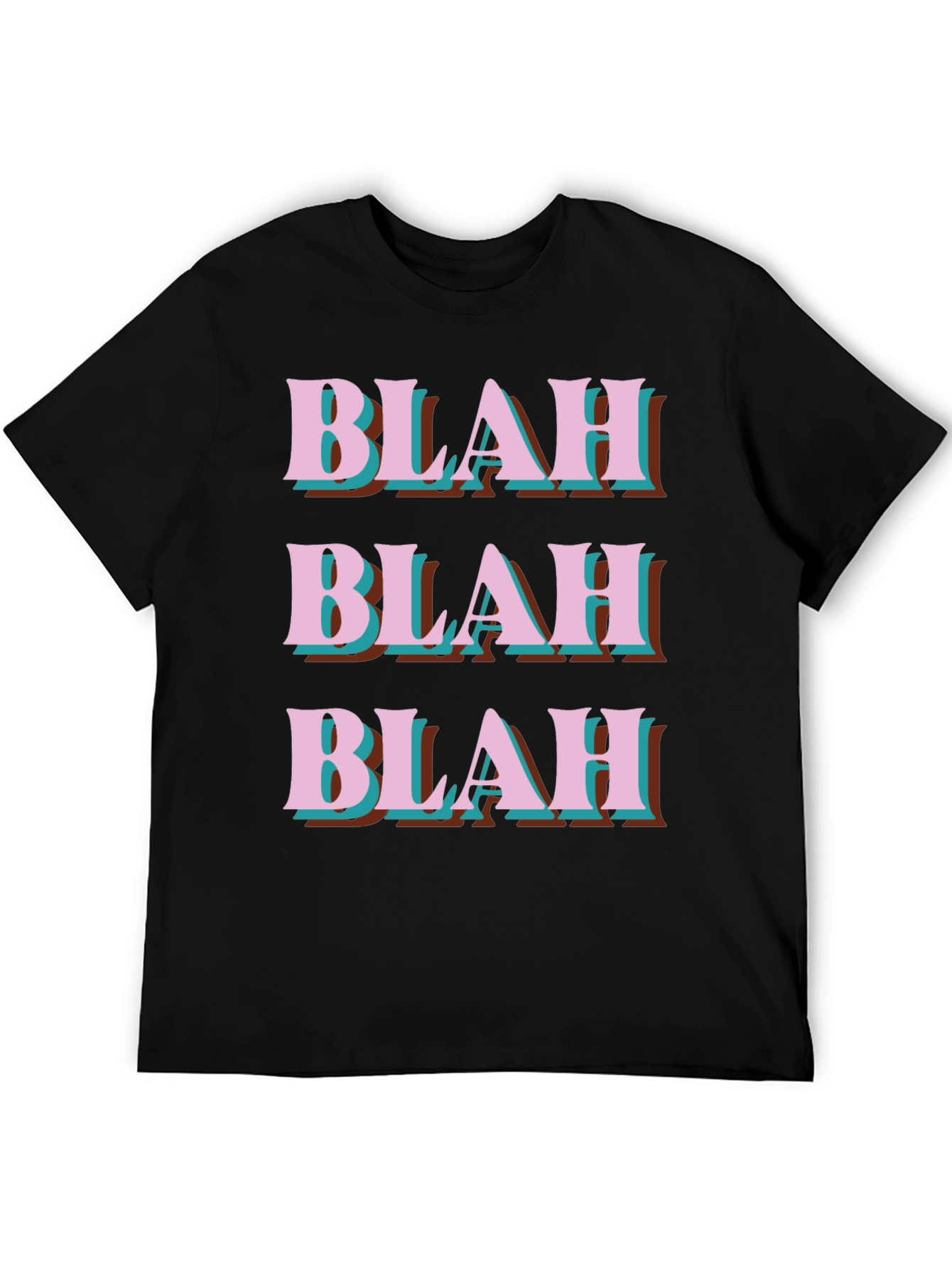 Blah Graphic Tee - Trendy Slogan T-Shirt
