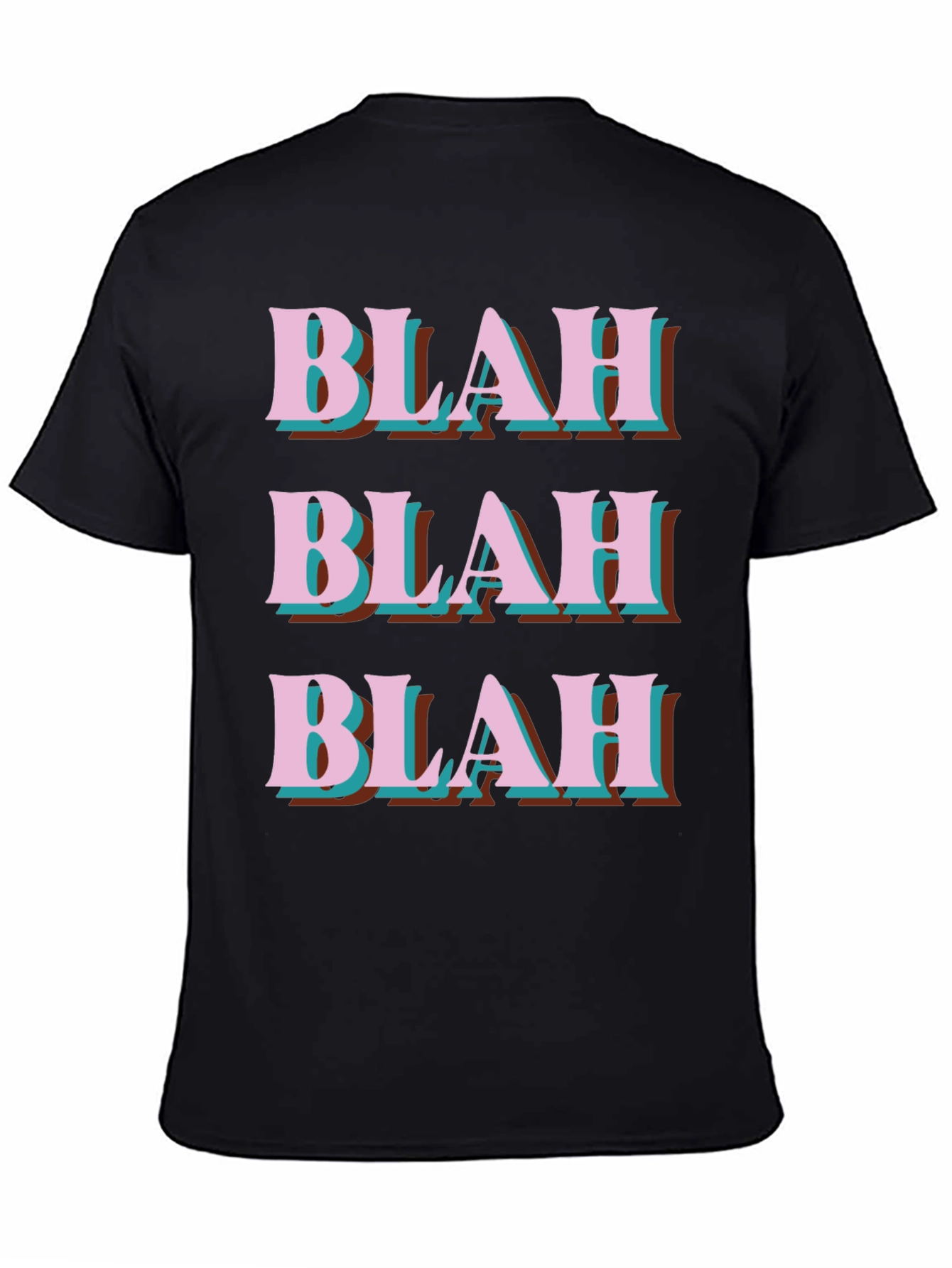 Blah Graphic Tee - Trendy Slogan T-Shirt